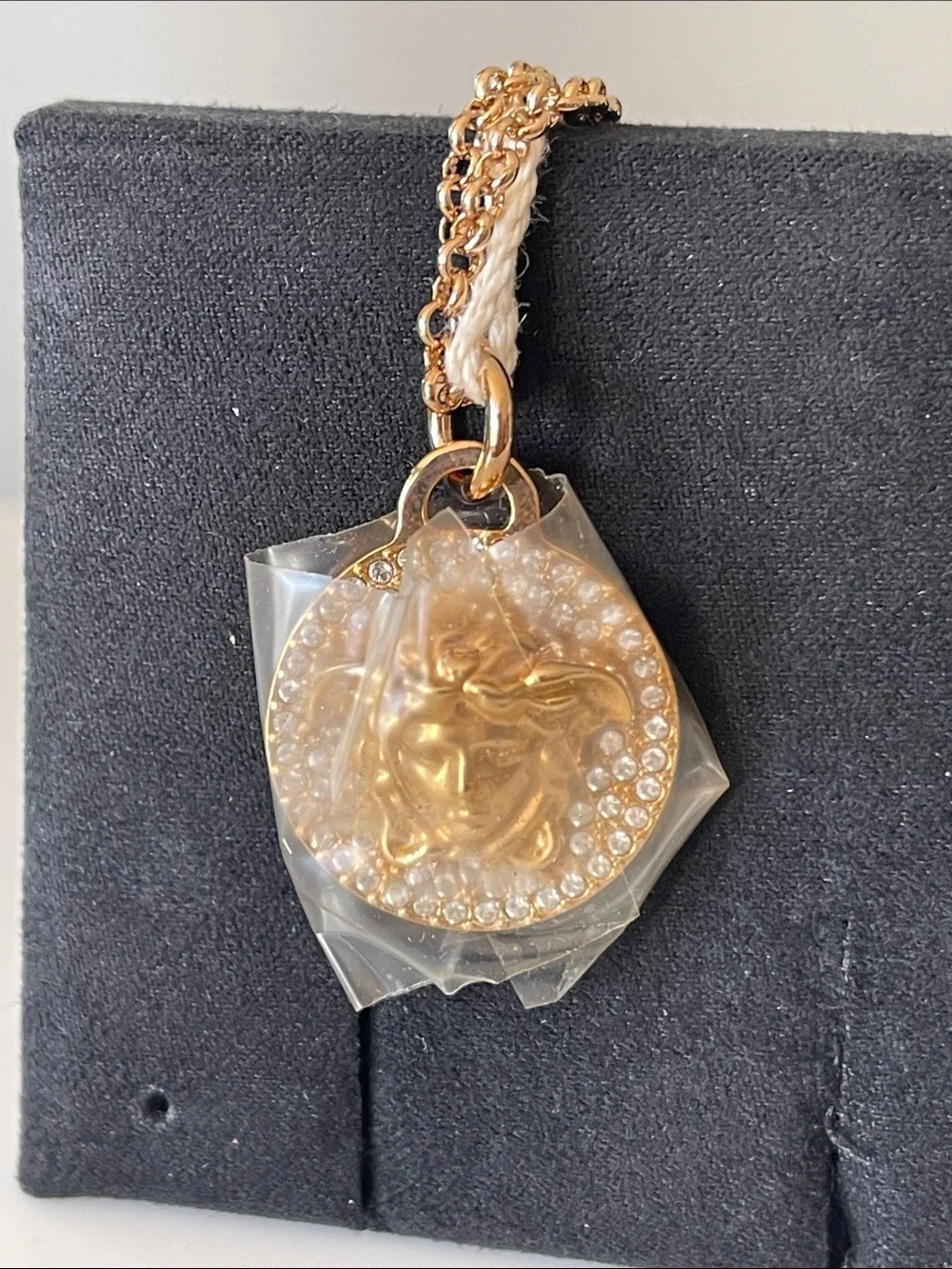 Versace Gold Medusa Pendant Necklace with Chain